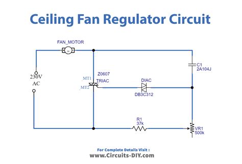 Ceiling Fan regulator circuit .